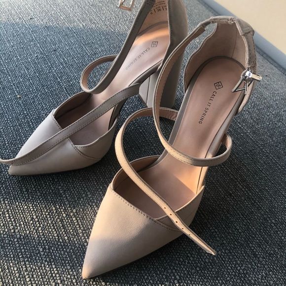 Call It Spring Shoes - 💰3/$30Beige Pointed Toe Heels